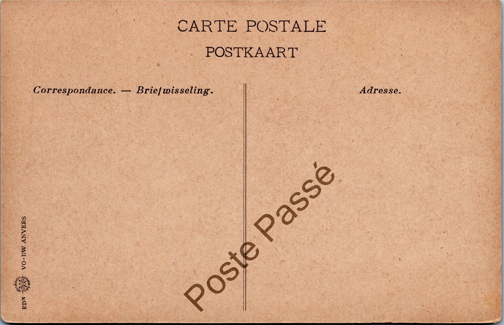 Brussel - "Parc de Laeken" - Park van Laken – achterzijde van de originele postkaart