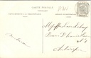 Retie - "Kasteel van Mr François Dufour" - Kasteel Dufour met vijver – achterzijde van de originele postkaart