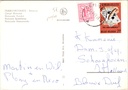 Spa - "Souvenir de Francorchamps" - Vijf luchtfoto's van het Circuit – achterzijde van de originele postkaart