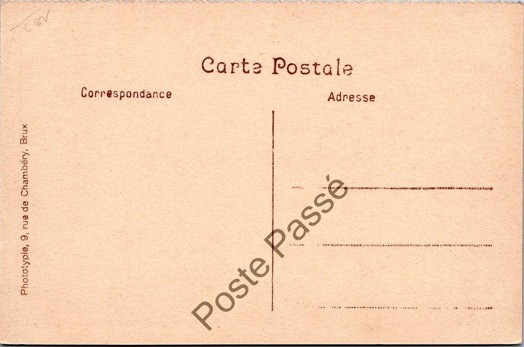 Brussel - "Palais de la Nation" - Paleis der Natie – achterzijde van de originele postkaart