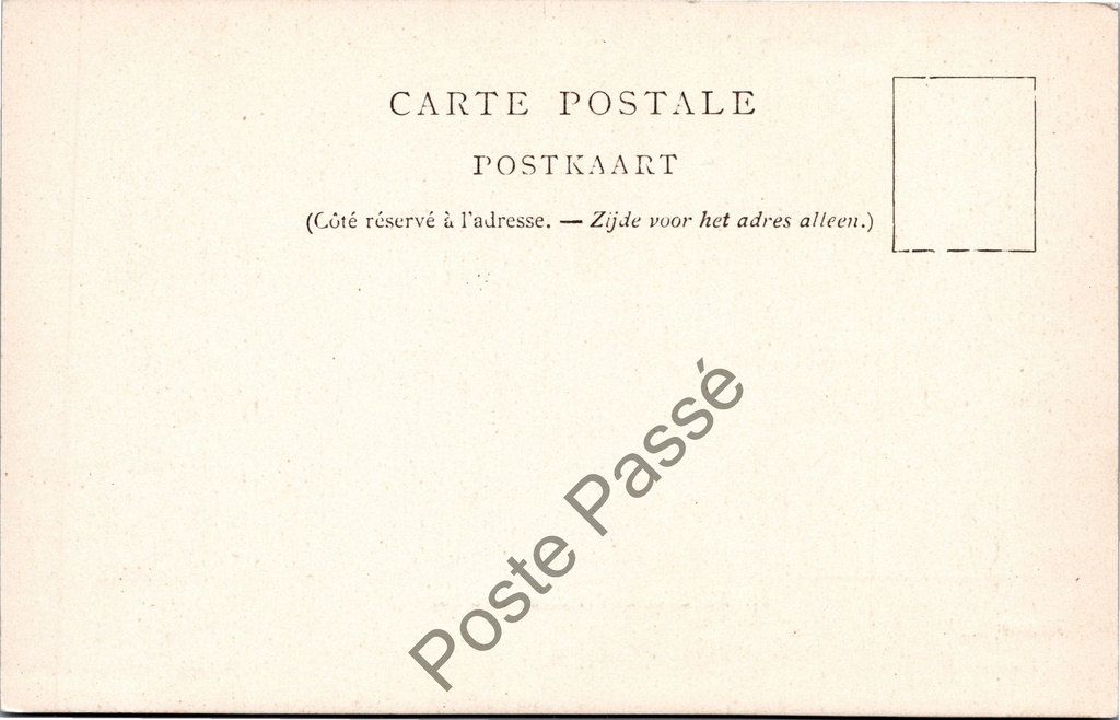Brussel - "La Prison de St-Gilles" - Sint-Gillis Gevangenis – achterzijde van de originele postkaart