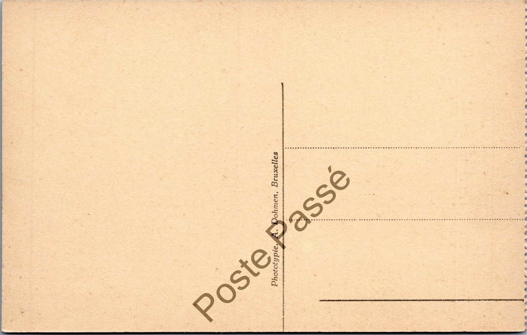 Brussel - "Palais des Beaux-Arts" - Paleis voor Schone Kunsten – achterzijde van de originele postkaart