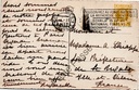 Brussel - "Place de Brouckère" - De Brouckèreplein met tramverkeer – achterzijde van de originele postkaart