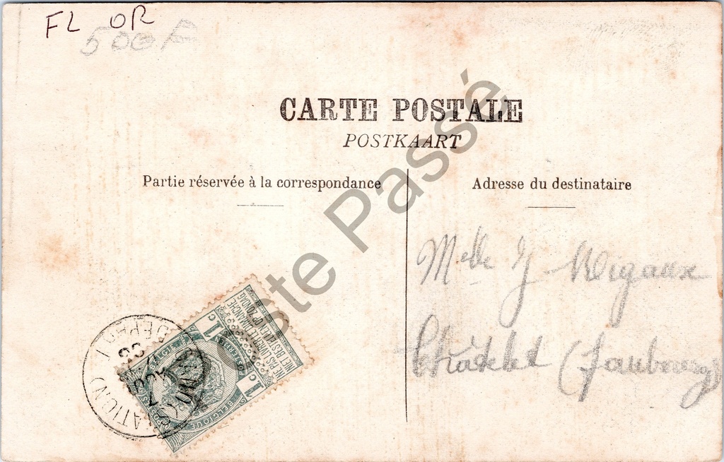 Gent - "Gand. Le Château des Comtes. (Restauré)" - Het Gravensteen (gerestaureerd) – originele postkaart, afbeelding 2
