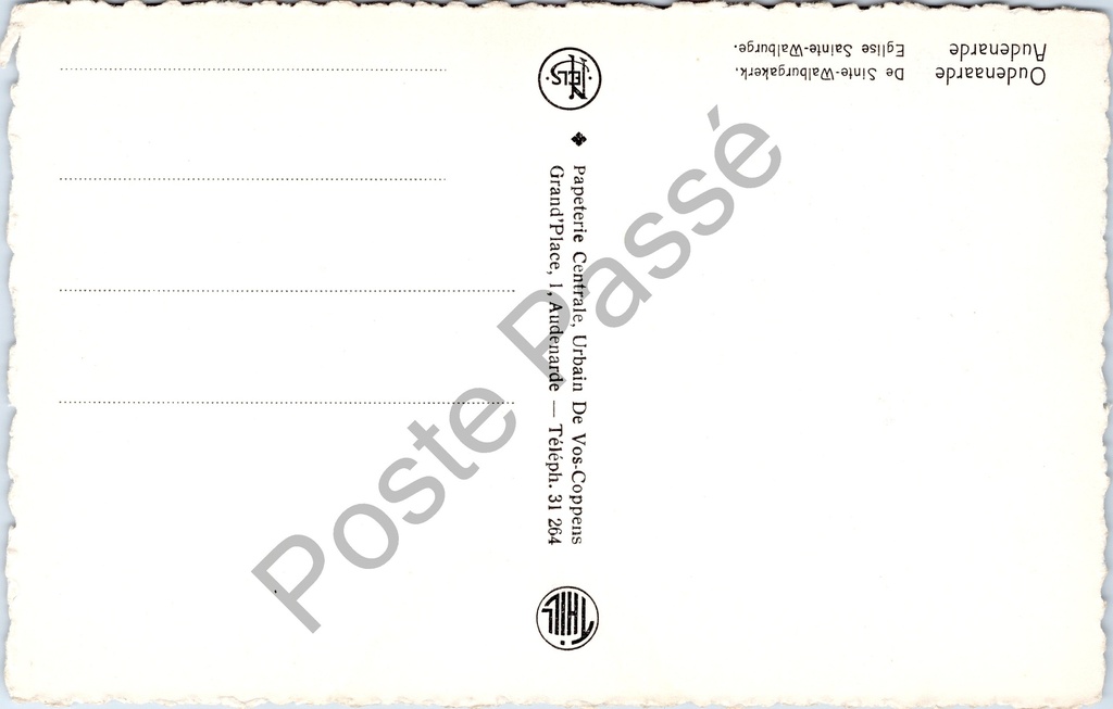 Oudenaarde - "De Sinte-Walburgakerk" - Zicht op de Sinte-Walburgakerk – originele postkaart, afbeelding 2