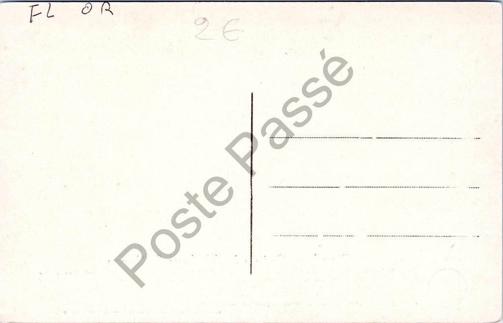 Gent - "Gand — Ruines de l'Abbaye St-Bavon" - Ruïnes van de Sint-Baafsabdij – achterzijde van de originele postkaart