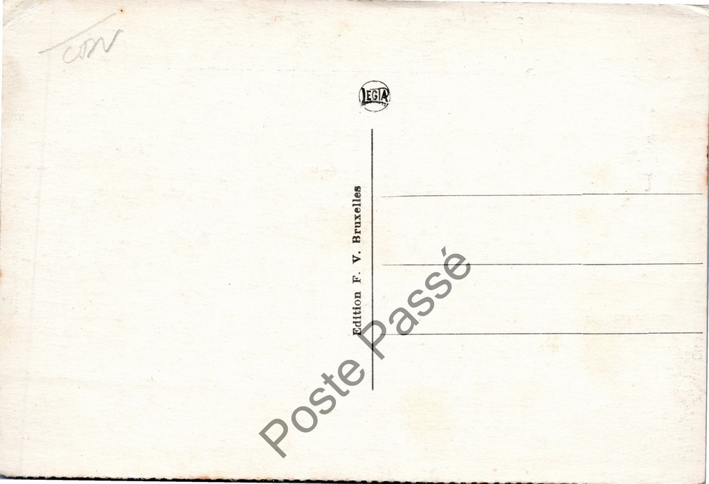 Brussel - "Place Rogier" - Rogierplein – achterzijde van de originele postkaart