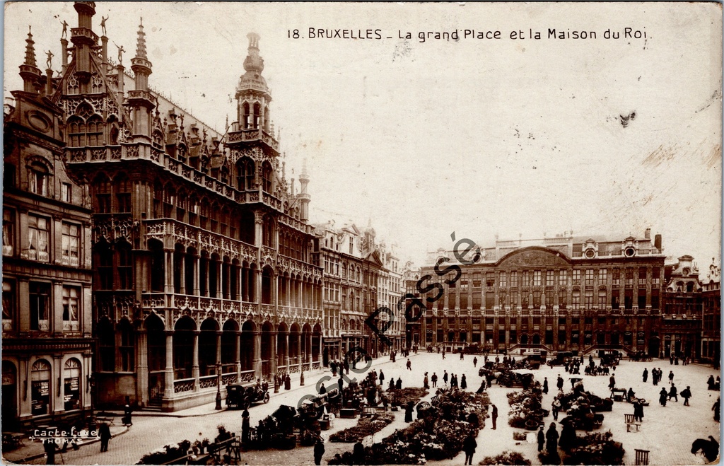 Brussel - "La grand Place et la Maison du Roi" - Grote Markt met Broodhuis