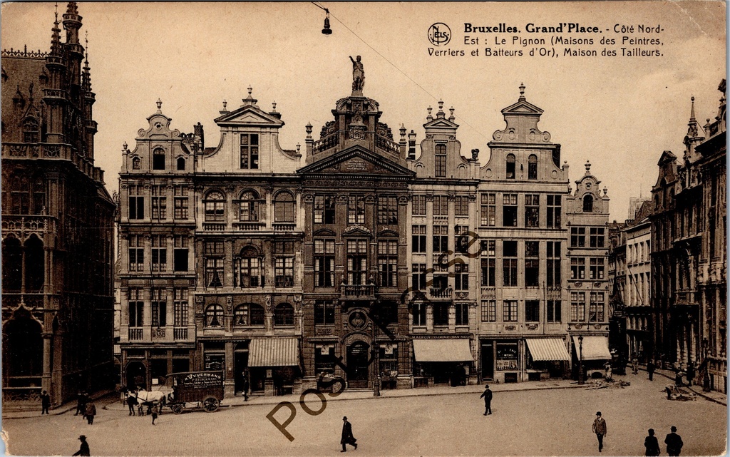 [Brussel0368] Brussel - "Grand'Place - Côté Nord-Est" - Grote Markt noordoostzijde met gildehuizen