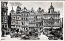Brussel - "Vue de la Grand'Place" - Zijgevel van de Grote Markt met gildhuizen