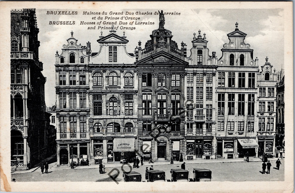 [Brussel0408] Brussel - "Maisons du Grand Duc Charles de Lorraine et du Prince d'Orsnge" - Gevelrij Grote Markt met historische gildehuizen