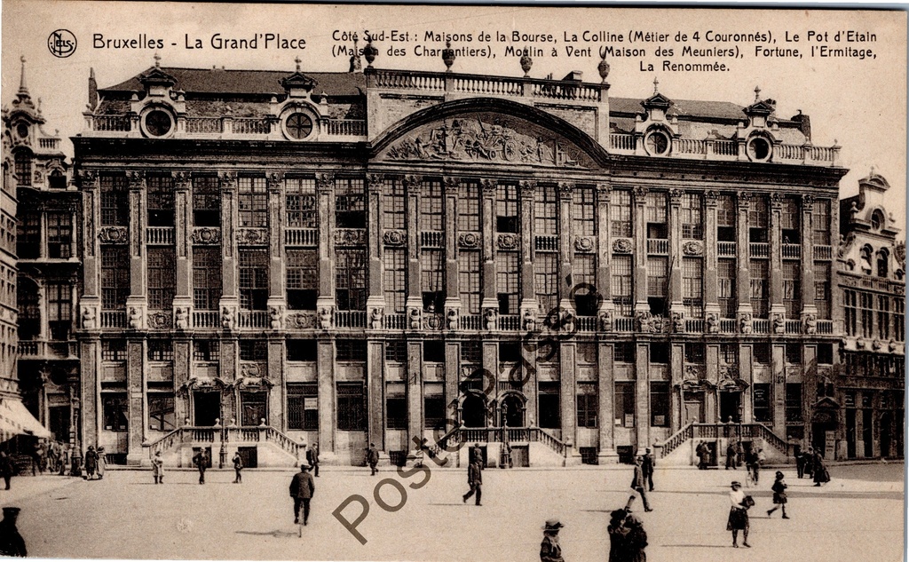 [Brussel0382] Brussel - "La Grand'Place Côté Sud-Est" - Grote Markt zuidoostkant met gildehuizen