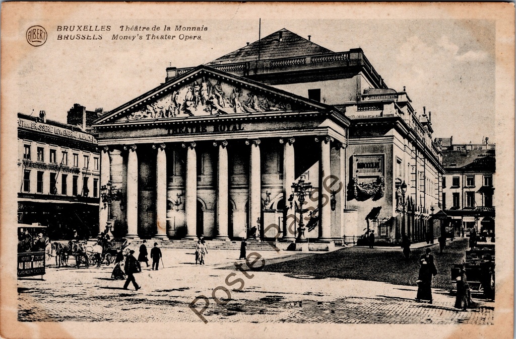 Brussel - "Théâtre de la Monnaie" - Koninklijke Muntschouwburg operagebouw