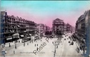 Brussel - "La Place de Brouckère" - Pleintje met trams en historische gebouwen
