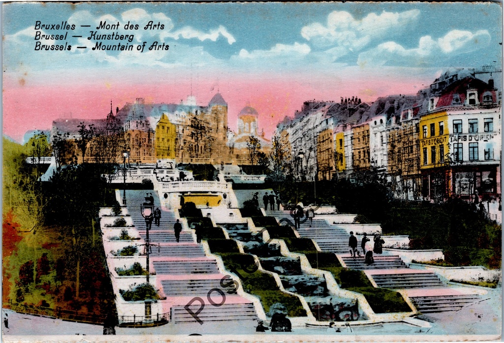 [Brussel0518] Brussel - "Mont des Arts" - Kunstberg met monumentale tuinen en trap