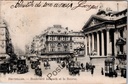 Brussel - "Boulevard Anspach et la Bourse" - Anspachlaan en de Beurs