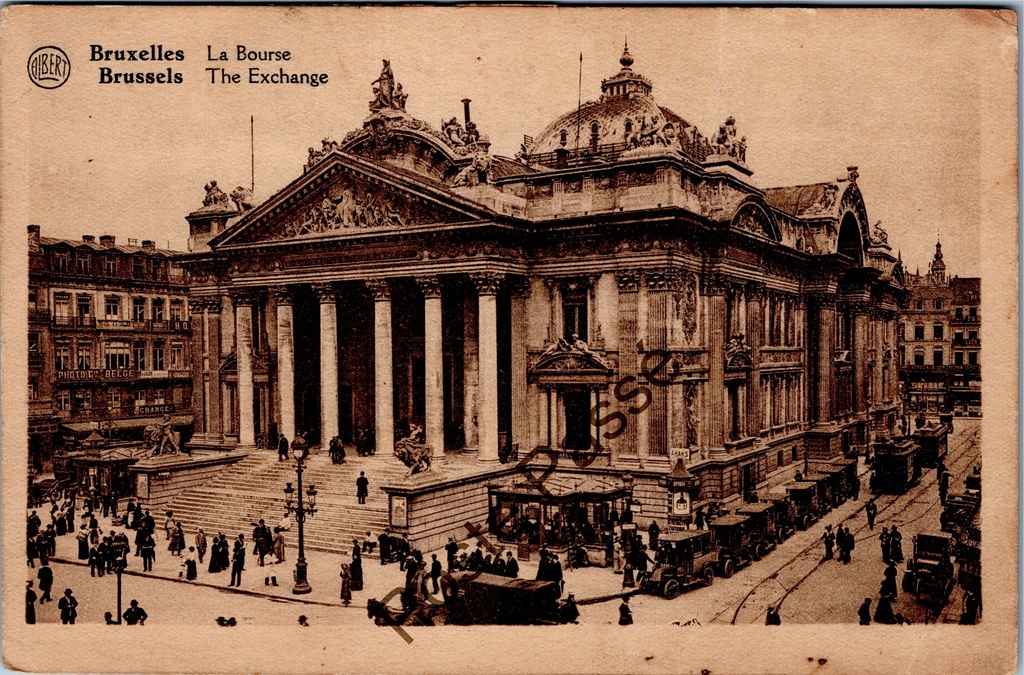 Brussel - "La Bourse" - De Beurs van Brussel