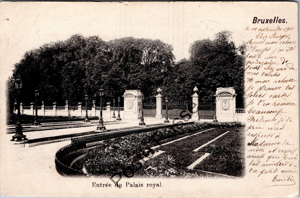[Brussel0208] Brussel - "Entrée du Palais royal" - Ingang Koninklijk Paleis