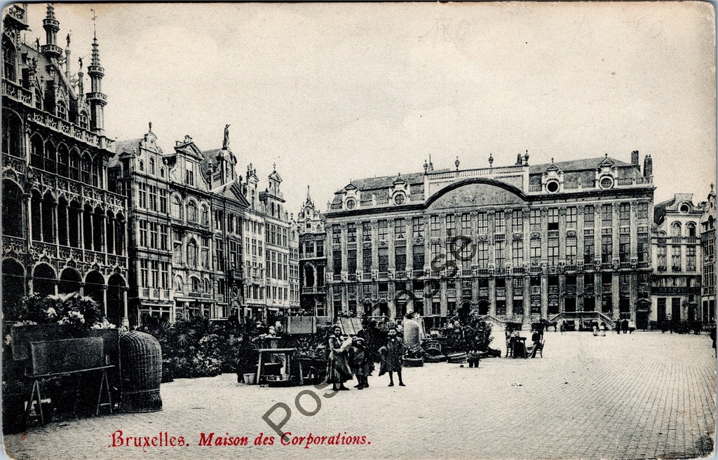 Brussel - "Maison des Corporations" - Gildhuizen Grote Markt