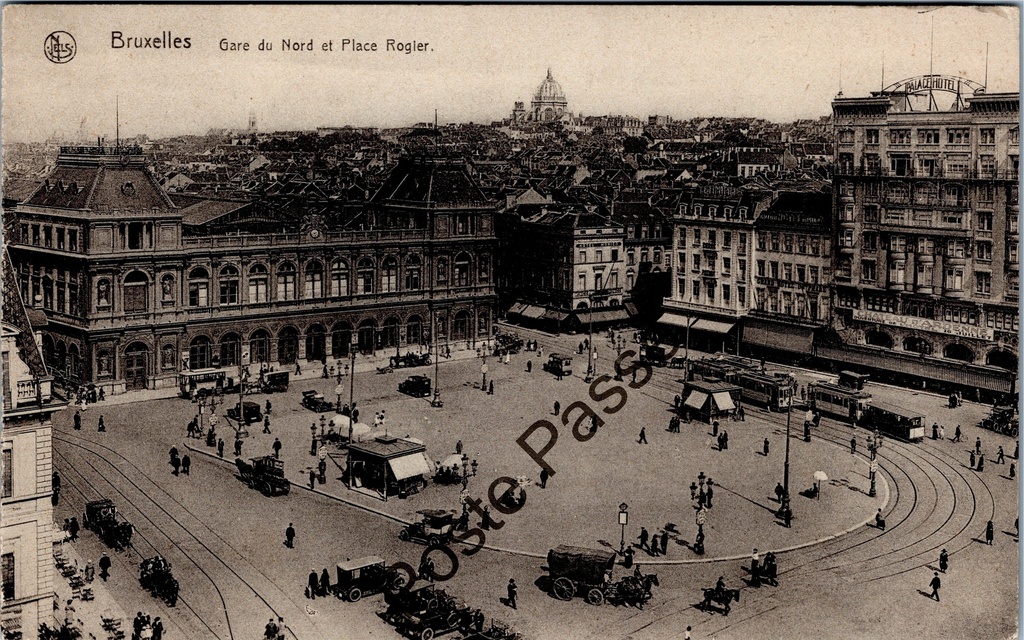 Brussel - "Gare du Nord et Place Rogier" - Noordstation en Rogierplein