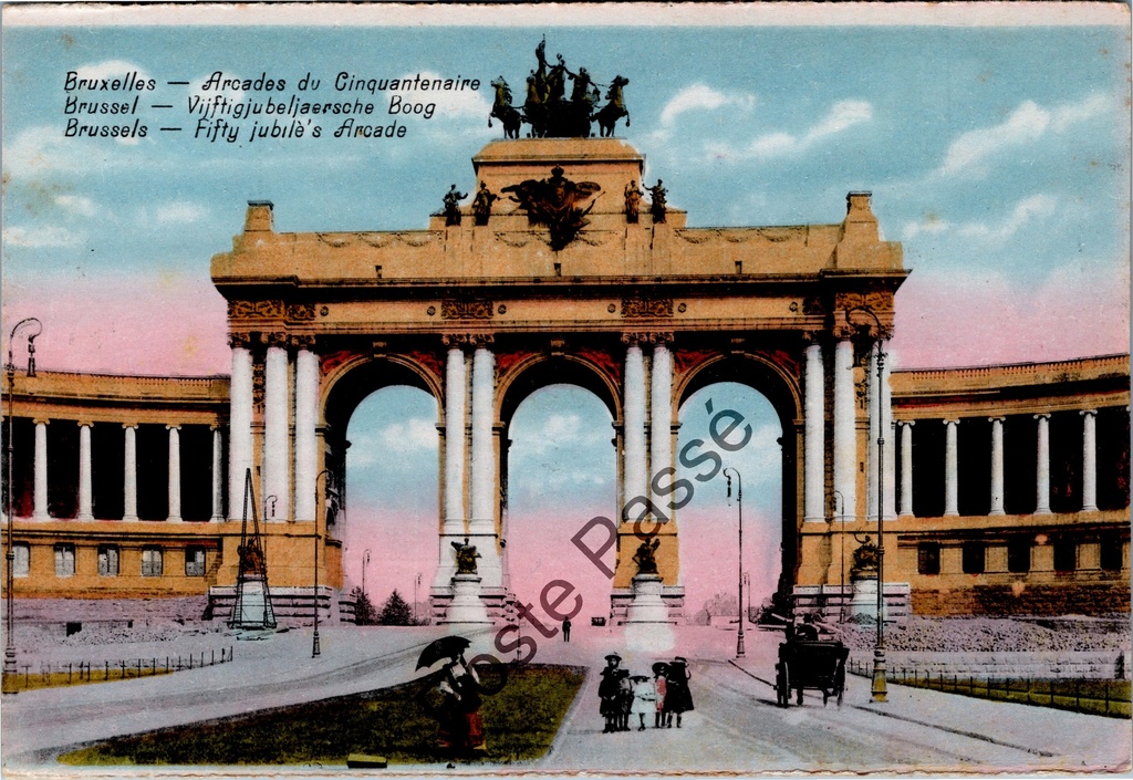 Brussel - "Arcades du Cinquantenaire" - Triomfboog Jubelpark