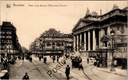 Brussel - "Place de la Bourse et Boulevard Anspach" - Beursplein en Anspachlaan