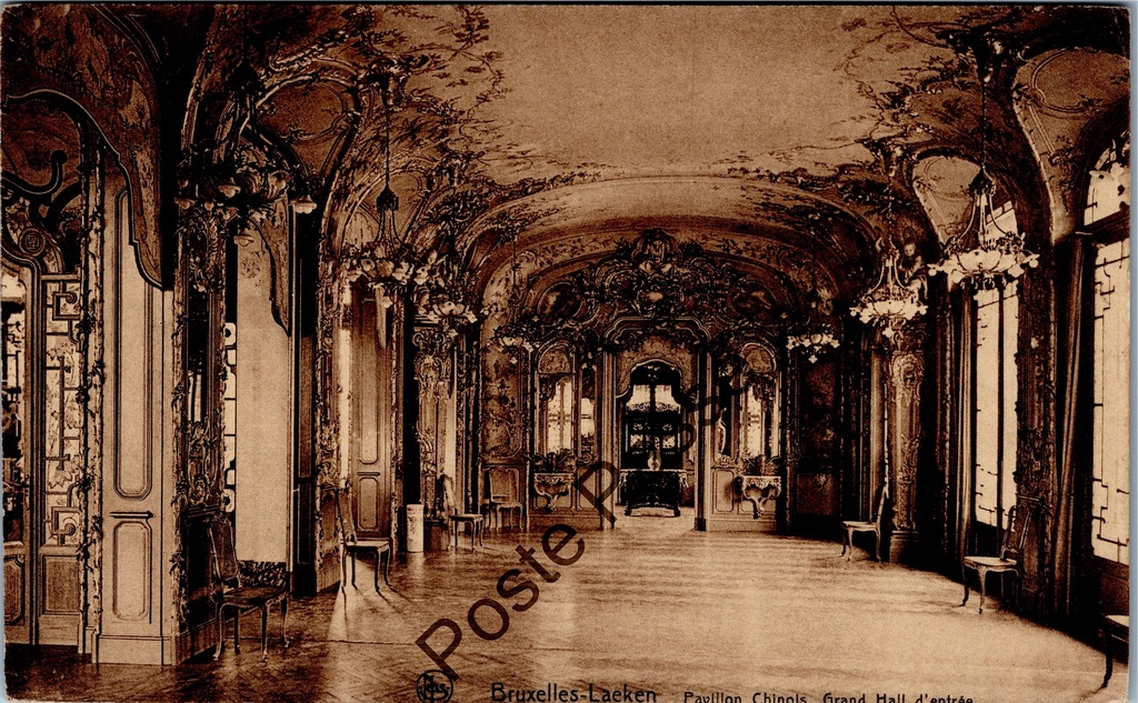 [Brussel0124] Brussel - "Pavillon Chinois. Grand Hall d'entrée" - Chinees Paviljoen, grote inkomhal