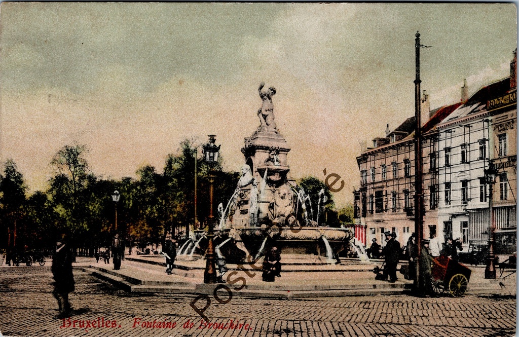 Brussel - "Fontaine de l'Anspach" - Anspachmemoriaal