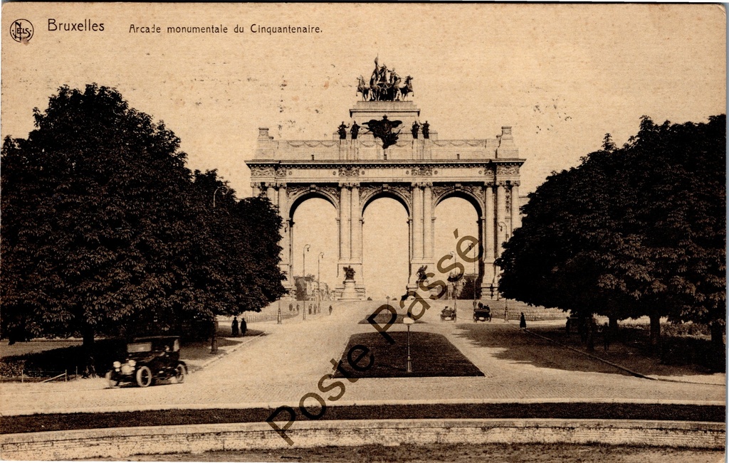 Brussel - "Arcade monumentale du Cinquantenaire" - Triomfboog van het Jubelpark