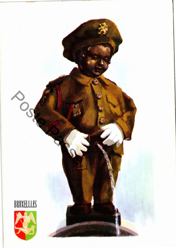[Brussel0016] Brussel - "Manneken-Pis" - Manneken Pis als Belgisch soldaat