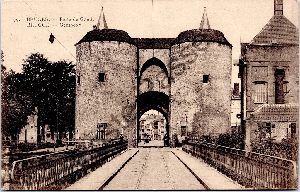 [Brugge0038] Brugge - "Porte de Gand / Gentpoort" - Middeleeuwse stadspoort