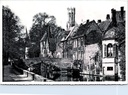 Brugge - "Groene Rei" - Zicht op de Groene Rei met brug en Belfort
