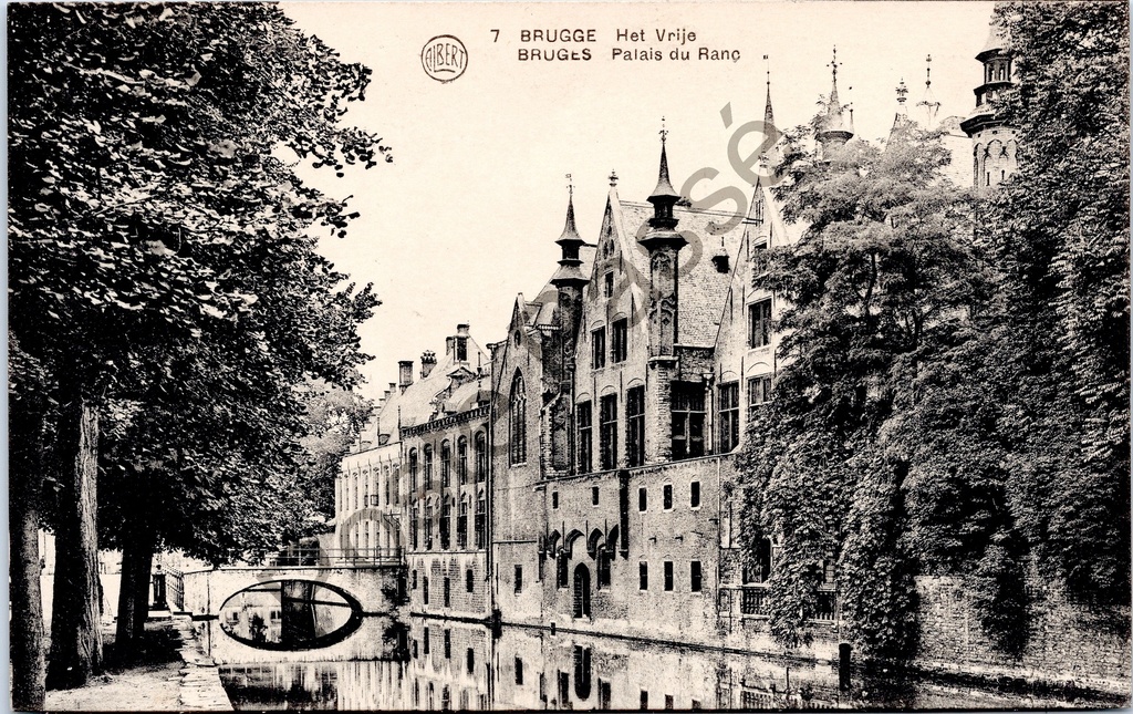 [Brugge0066] Brugge - "Het Vrije / Palais du Ranc" - Paleis van het Brugse Vrije langs de Reie