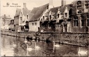 Brugge - "Quai Vert - Maison du Pélican" - Groene Rei met het Pelikaanhuis