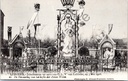 Lebbeke - "De Versiering van het hofke der Zeven Weëen" - Versiering van het Hofje der Zeven Weeën tijdens de Jubelfeesten ter ere van O.L.V. van Lebbeke, 3 mei 1908