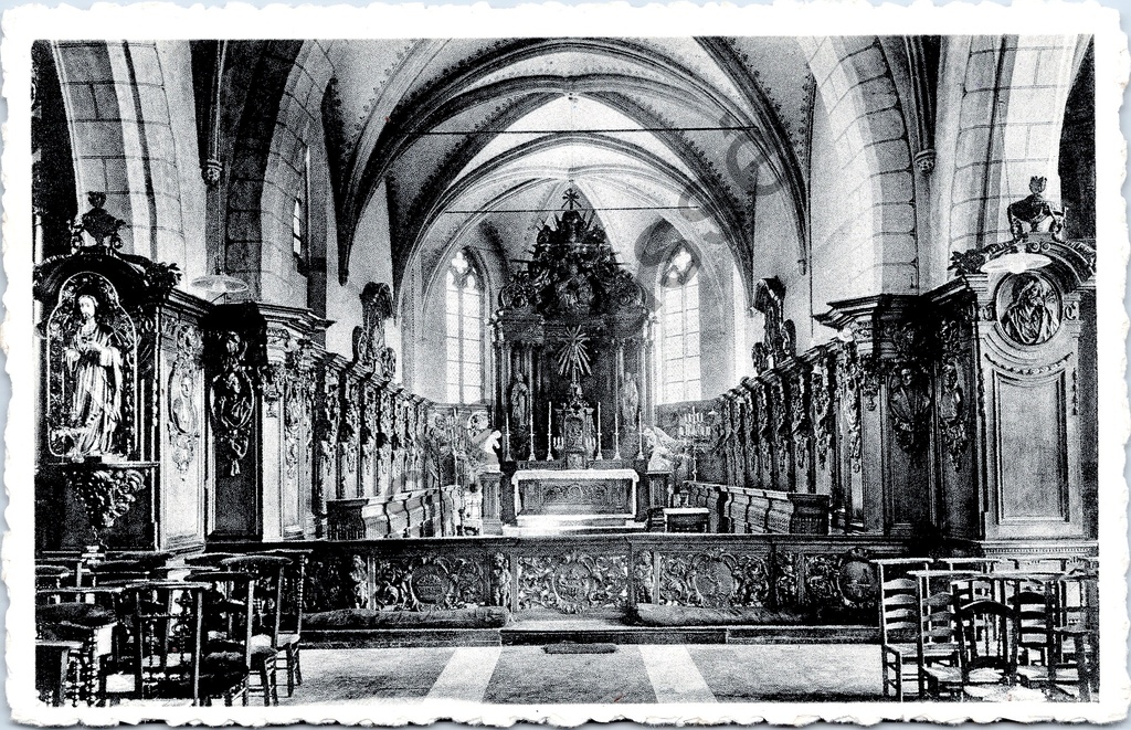 [Gent0262] Belsele - "Koor der St-Andreaskerk" - Interieur koor van de Sint-Andreaskerk