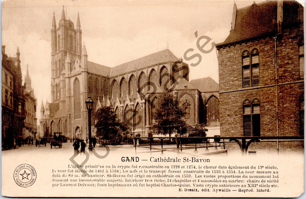 [Gent0266] Gent - "GAND — Cathédrale St-Bavon" - Sint-Baafskathedraal