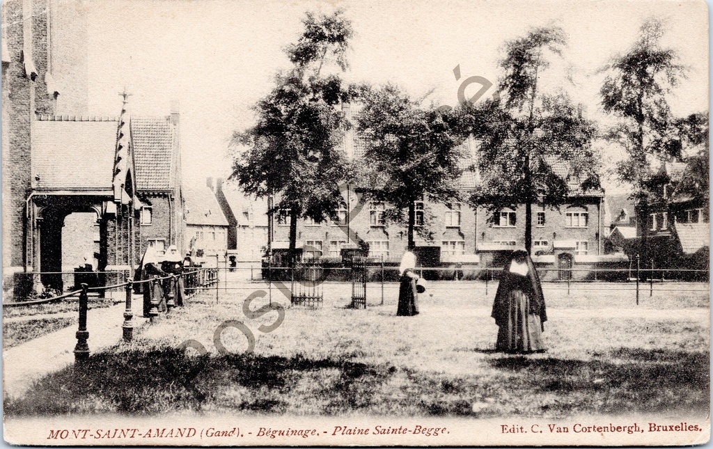 [Gent0282] Sint-Amandsberg - "MONT-SAINT-AMAND (Gand). - Béguinage. - Plaine Sainte-Begge." - Begijnhof, Plaine Sainte-Begge