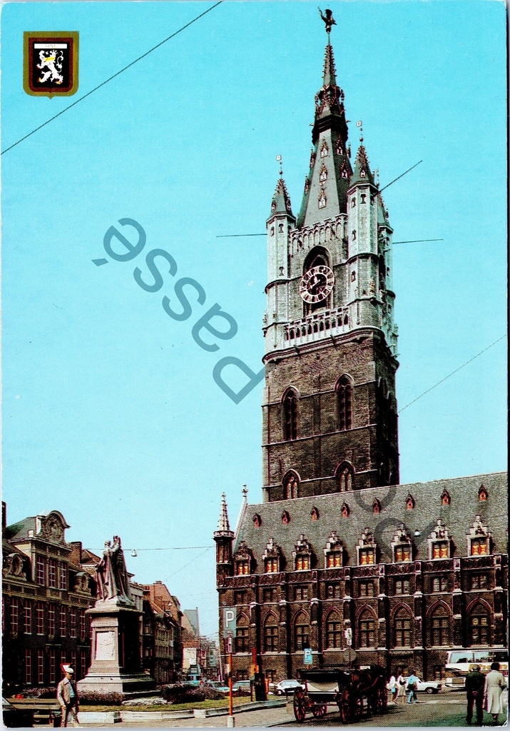 [Gent0296] Gent - "Belfort (XIII-XIV eeuw)" - Het middeleeuwse belfort van Gent