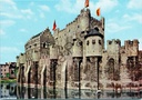 Gent - "Graven Kasteel" - Het Gravensteen gezien vanaf het water