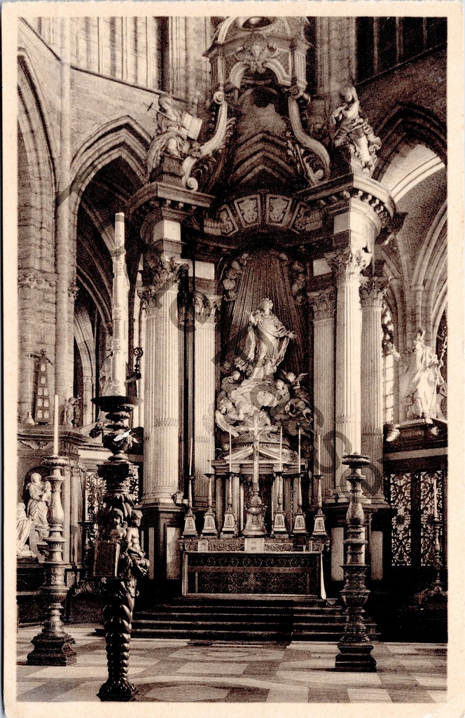 [Gent0360] Gent - "Gent. Sint Baafskerk Het Hoogaltaar." - Sint-Baafskathedraal, het Hoogaltaar