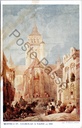 Gent - "BEFFROI ST. NICHOLAS A GAND en 1852" - Schilderij van de Sint-Niklaaskerk in Gent door William Callow (1852)