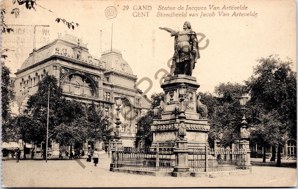 Gent - "Standbeeld van Jacob Van Artevelde" - Standbeeld van Jacob van Artevelde op de Vrijdagmarkt