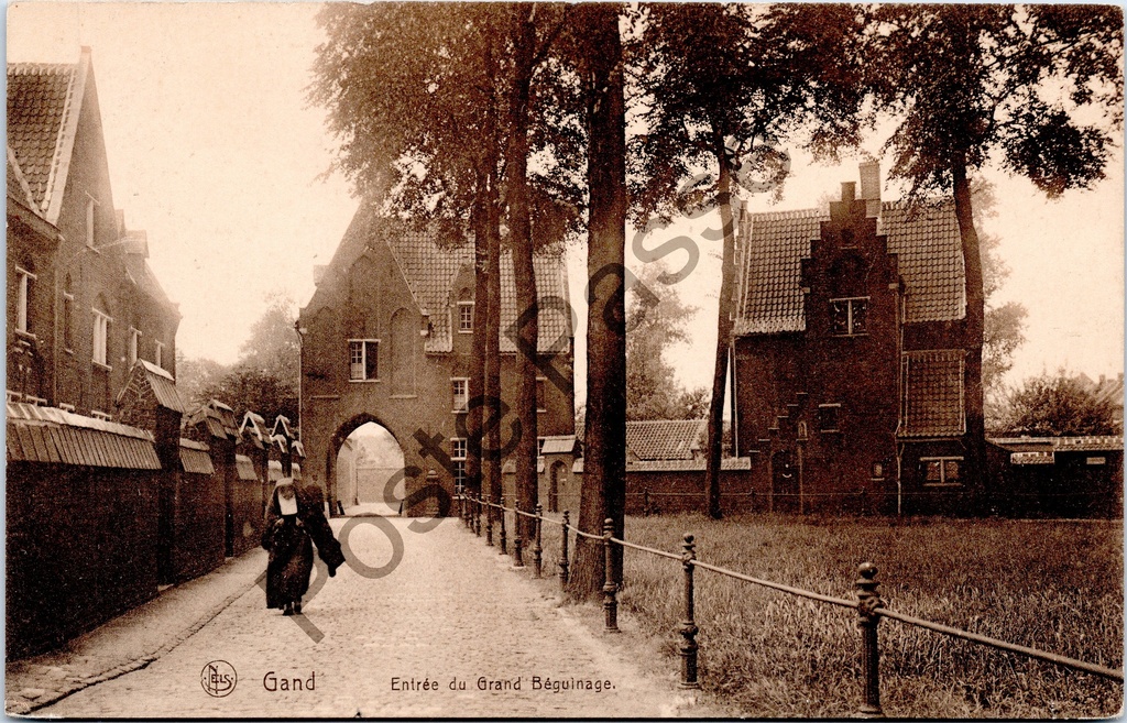Gent - "Entrée du Grand Béguinage" - Ingang van het Groot Begijnhof