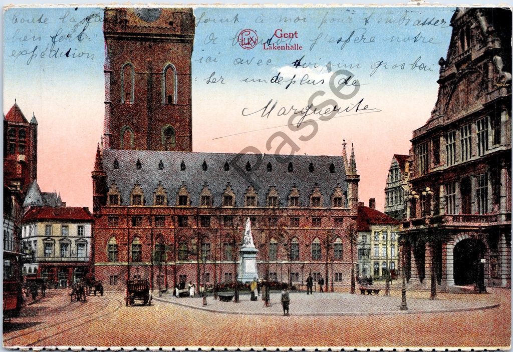[Gent0406] Gent - "Gent Lakenhalle" - De Lakenhalle met het Belfort op de Korenmarkt