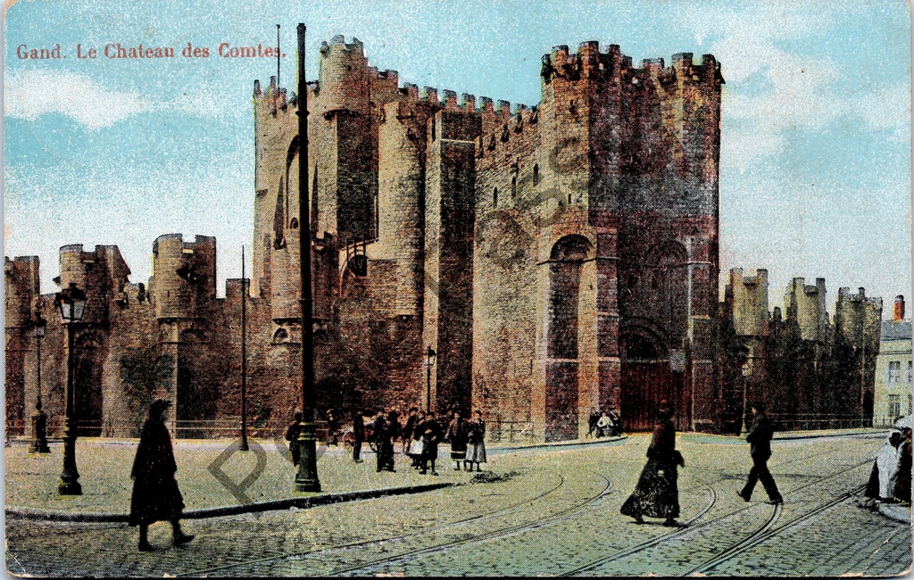 [Gent0410] Gent - "Gand. Le Chateau des Comtes." - Het Gravensteen (Kasteel der Graven)