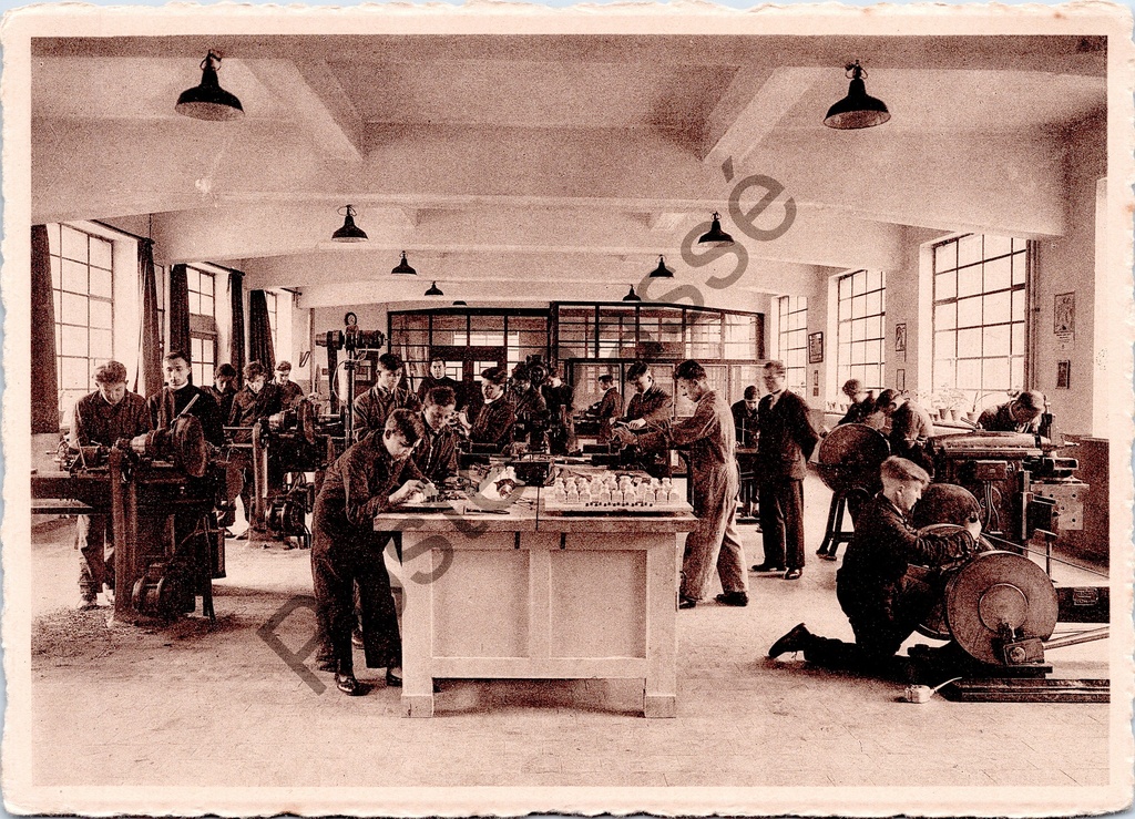 [Gent0424] Oostakker - "Vakschool : Paswerkerij" - Vakschool paswerkerij van de Broeders van O.-L.-V. van Lourdes