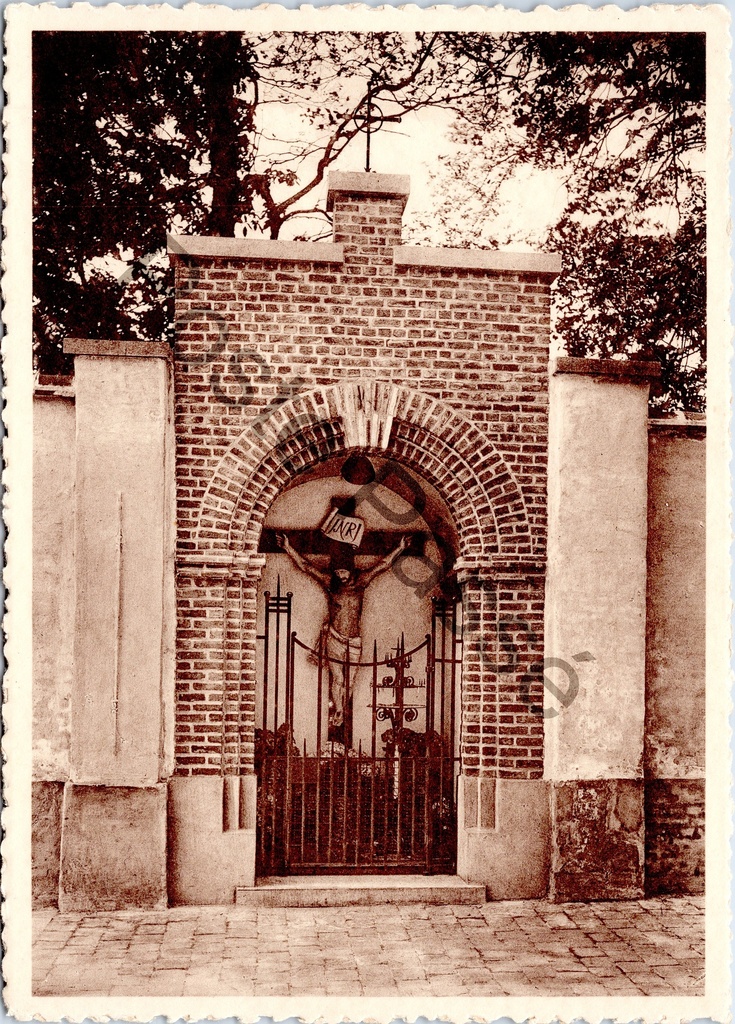 [Gent0428] Gent - "Vrienden van het Kruis / Amis de la Croix" - Kruismonument aan de Geitestraat