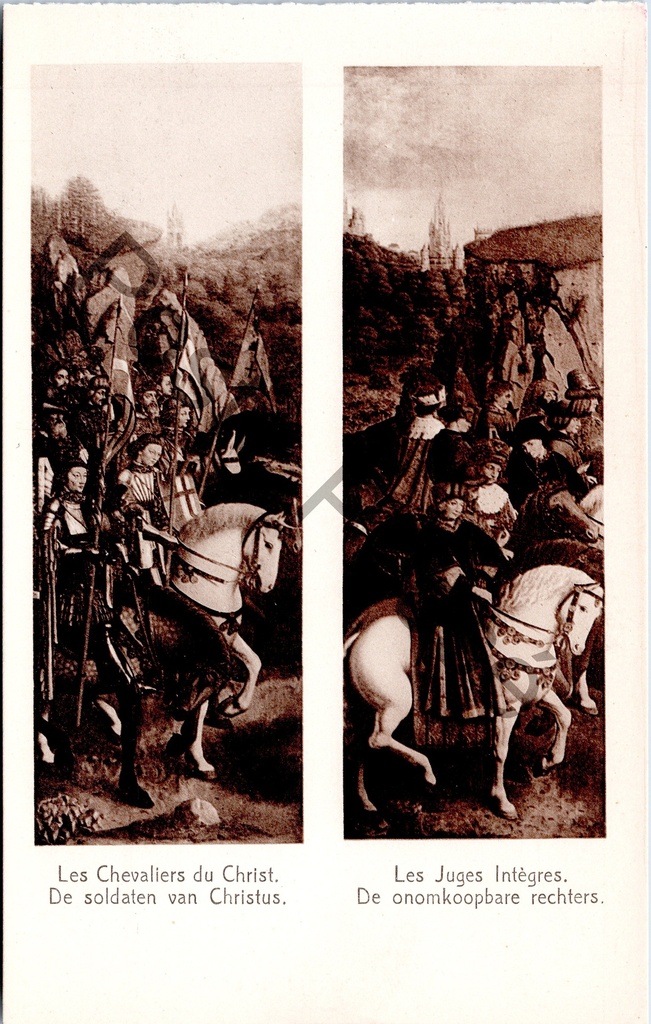 [Gent0454] Gent - "Les Juges Intègres / Les Chevaliers du Christ" - Het Lam Gods panelen, Sint-Baafskathedraal