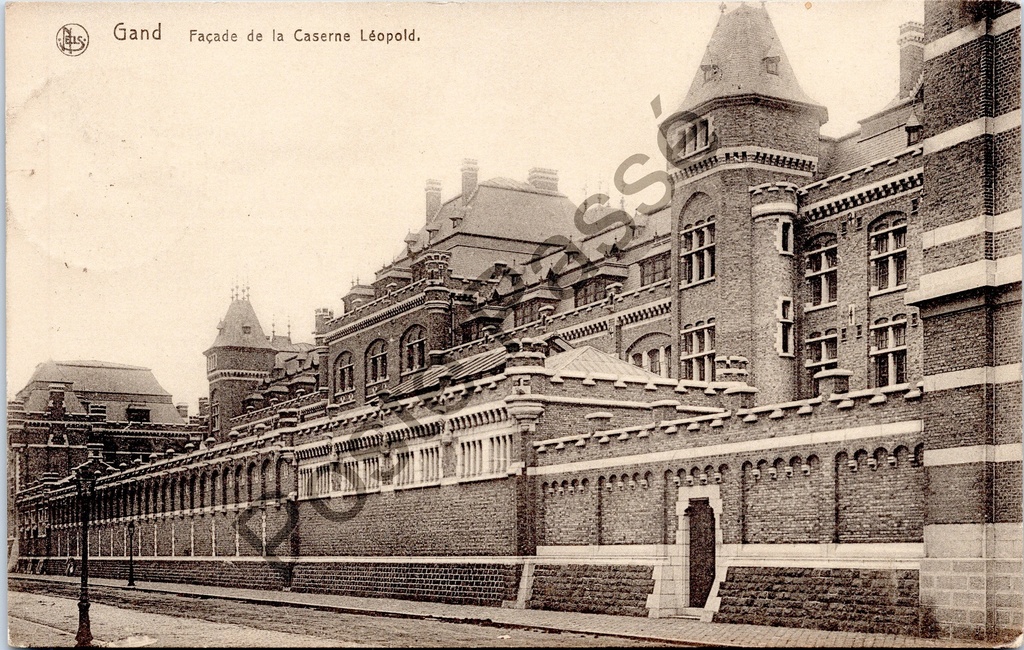 Gent - "Façade de la Caserne Léopold" - Gevel van de Leopoldkazerne
